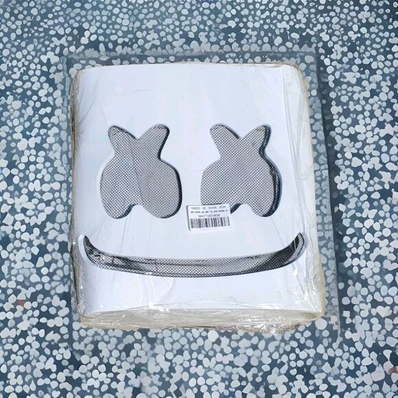 New MARSHMALLOW DJ Foam Full Head Light Up Cosplay Mask & Fingers Halloween New - Picture 5 of 7